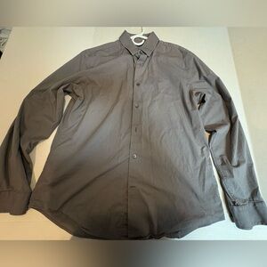 Express IMX Charcoal Modern Fit Shirt Size Large